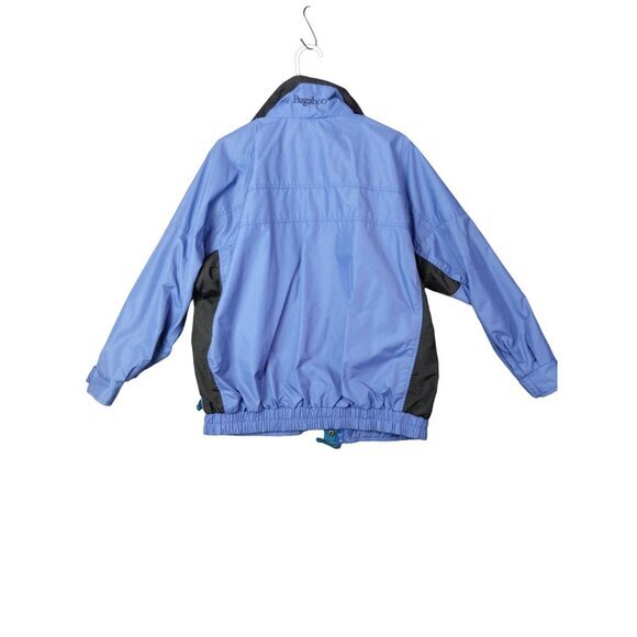VNTG COLUMBIA Womens Bugaboo Jacket SZ L Zip Snap Button Windbreaker Collar Blue - Picture 2 of 13